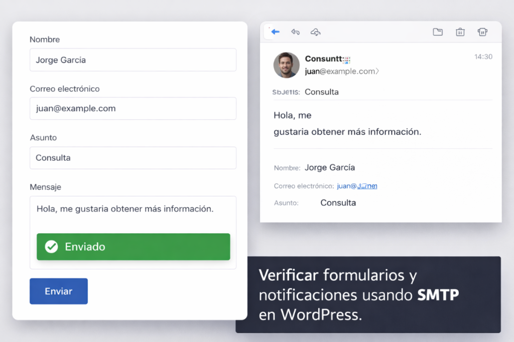 Configuración de servidor smtp en página web: guía paso a paso 8 Verificar Formularios Y Notificaciones Usando Smtp En Wordpress.